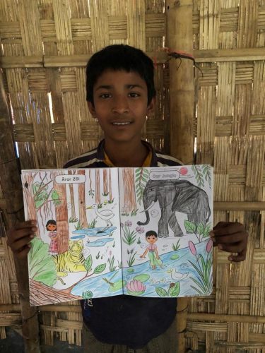 Rohingya children coloring books